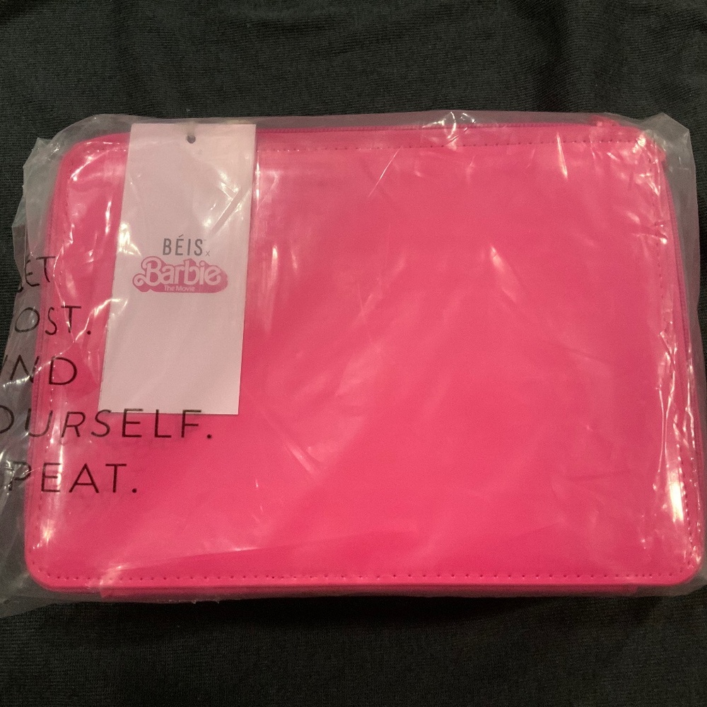 Beis x Barbie Cosmetic Bag Pink New